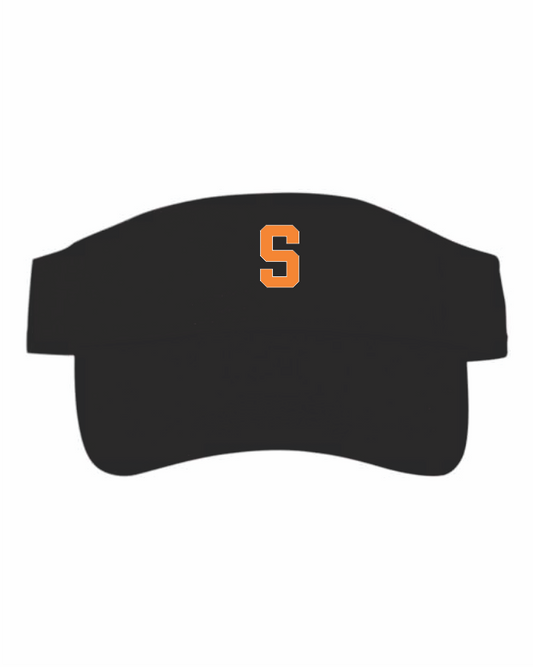 BLACK VISOR VELCRO BACK