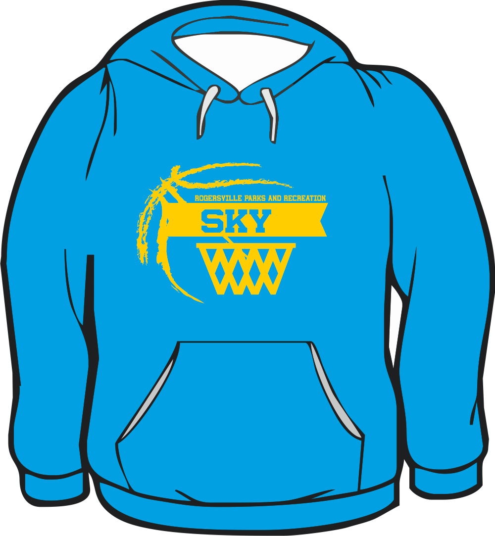 GILDAN HOODIE CAROLINA BLUE     SHY
