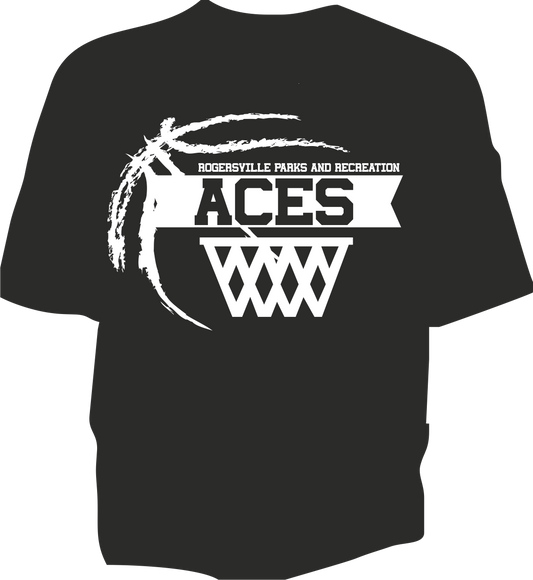 M&O ACES BLACK T SHIRTS