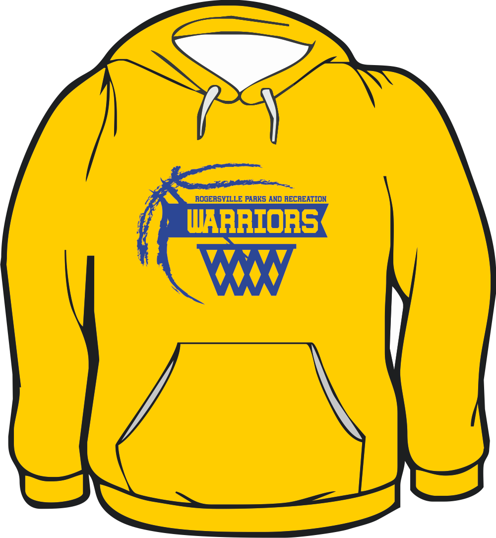 GILDAN GOLD HOODIE WARRIORS