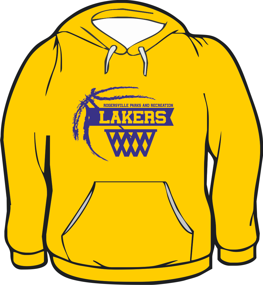 GILDAN HOODIE GOLD PEE WEE BOYS LAKERS