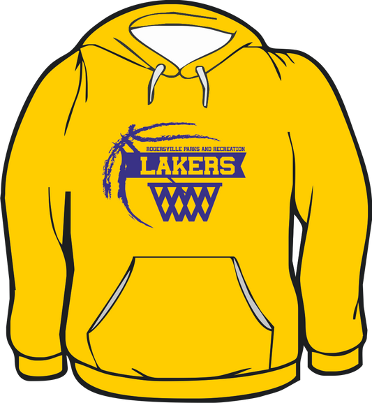 GILDAN HOODIE GOLD PEE WEE BOYS LAKERS