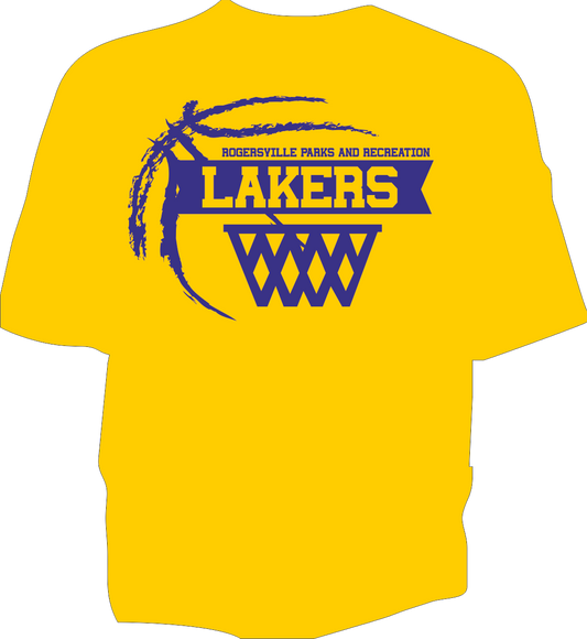 GILDAN T SHIRTS LAKERS PEE WEE BOYS