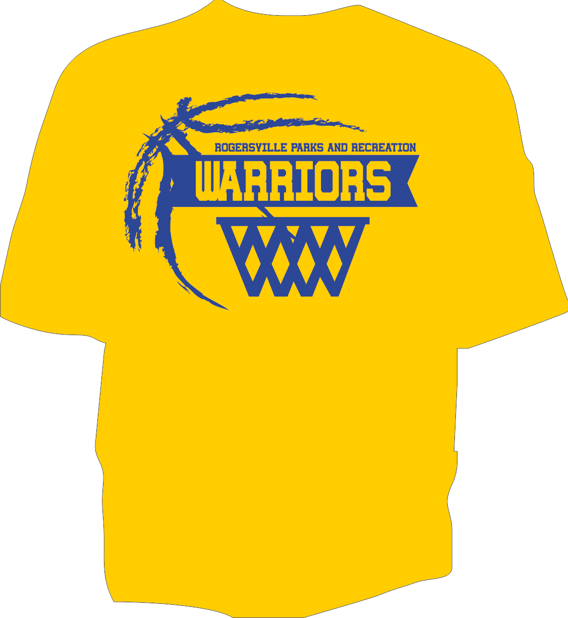 GILDAN T SHIRTS WARRIORS GOLD