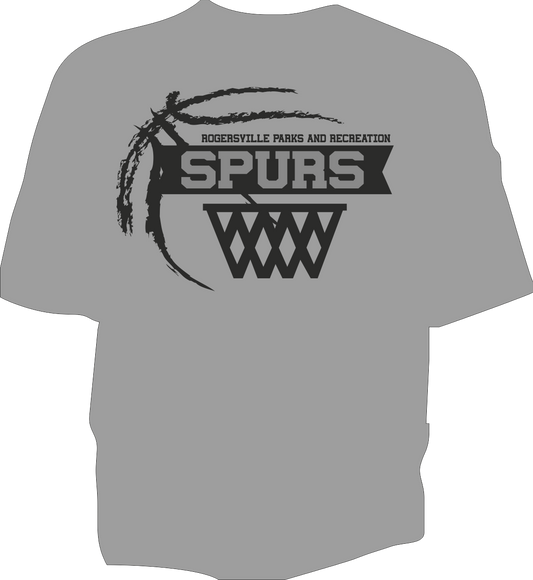 M&0 GREY T SHIRTS SPURS