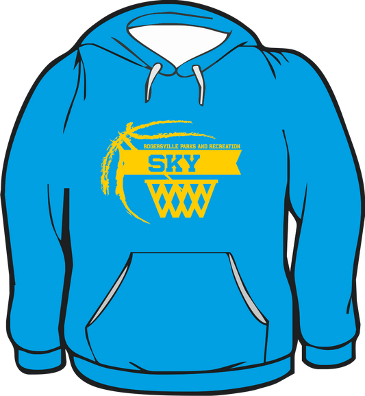 GILDAN HOODIE CAROLINA BLUE     SHY