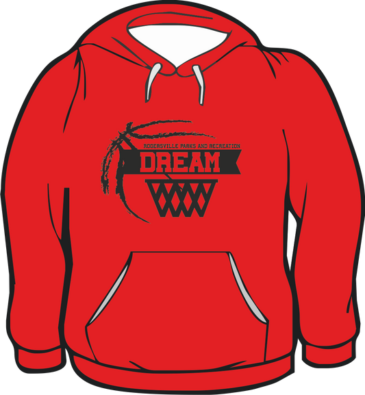 GILDAN HOODIE RED DREAM