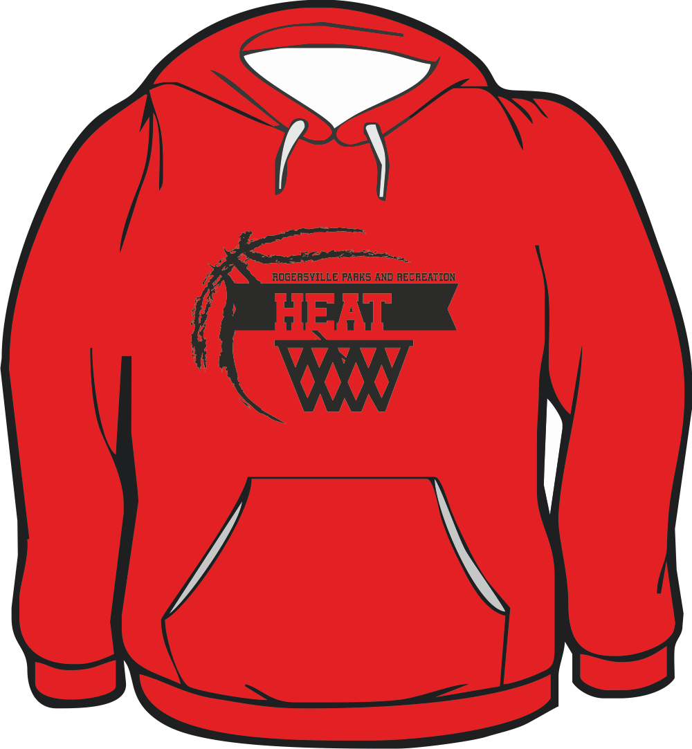 GILDAN HOODIE HEAT RED