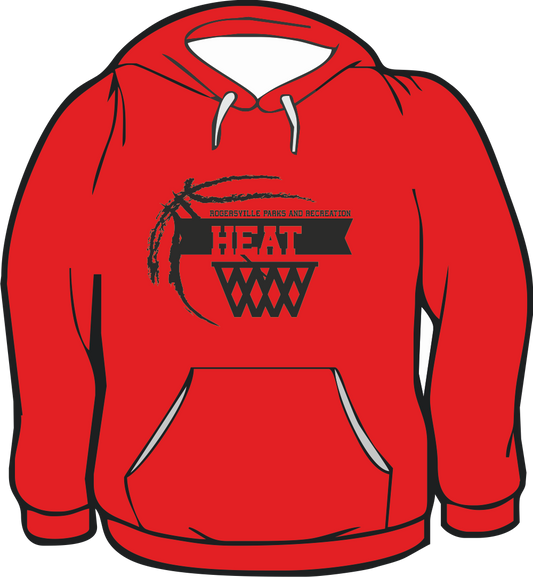 GILDAN HOODIE HEAT RED