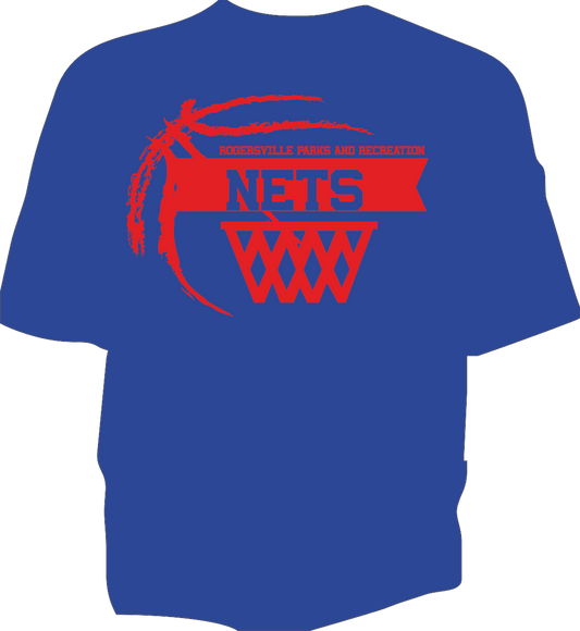 GILDAN T SHIRTS NETS ROYAL BLUE