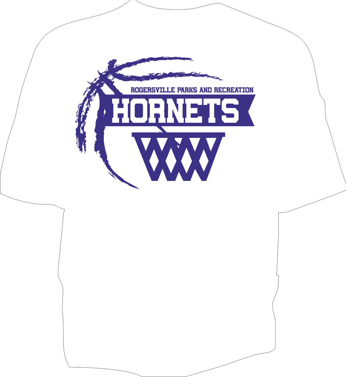 M&O WHITE T SHIRTS HORNETS TINY TOTS