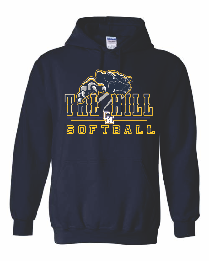 G18500 NAVY SOFTBALL HOODIE